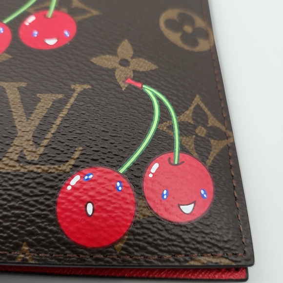 LOUIS VUITTON X TM Monogram Cerises Passport Cover.. - Picture 10 of 12